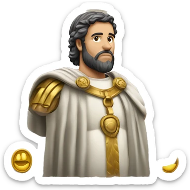 Imperador romano fazendo um jóia com a mão sticker