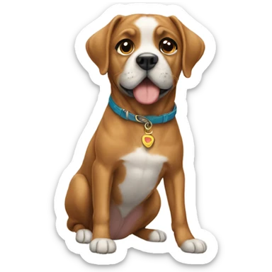 Dog fashion  sticker