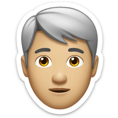 Asian male designer in his 20s (looking tired) sticker