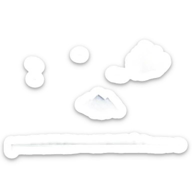 Sky with clouds and mountain in front with a forest then lake and then trees at the foreground  sticker