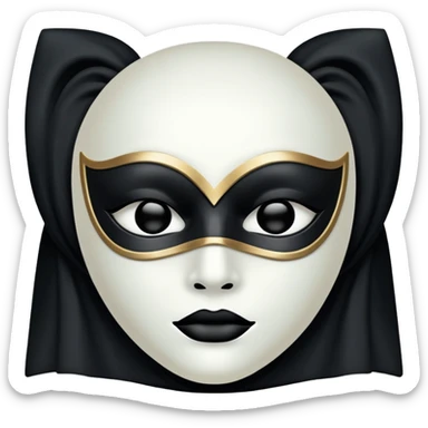 Vessel from Sleep Token, masked figure, dark and mysterious sticker