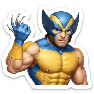 x men wolverine sticker
