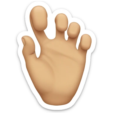 hand holding flip flop  sticker