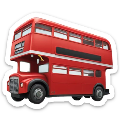 double decker bus  sticker