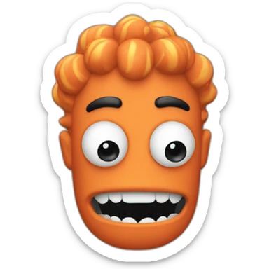 Nemo pez con miedo  sticker