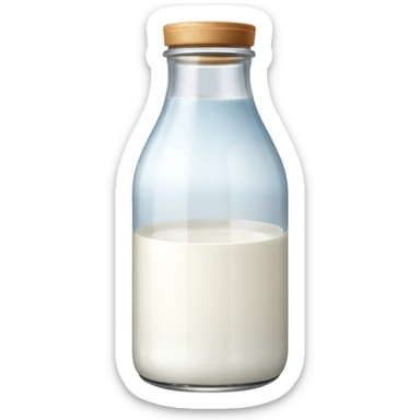 Milk bottle sticker