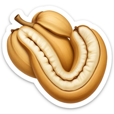 Make single simple Cashew dryfruit without leave  sticker