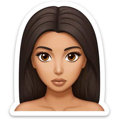 ultra realistic kim kardashian sticker