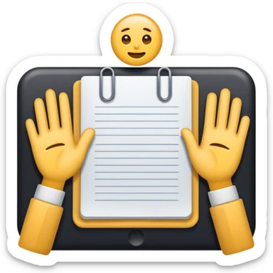 Écrire JUL avec deux mains collés  sticker