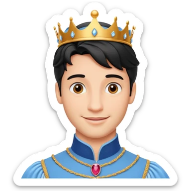 The prince from cinderella sticker
