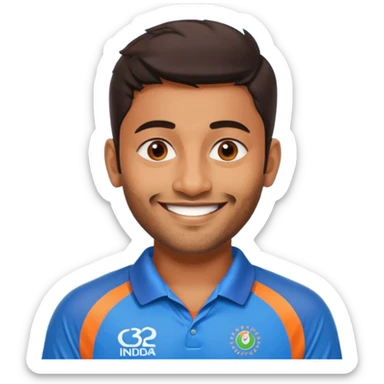 surya kumar yadav in india cricket team jersey t20 world cup sticker