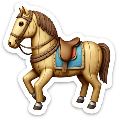 trojan horse no saddle sticker