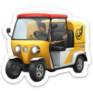 Extreme racing crosskart Tuk tuk  sticker