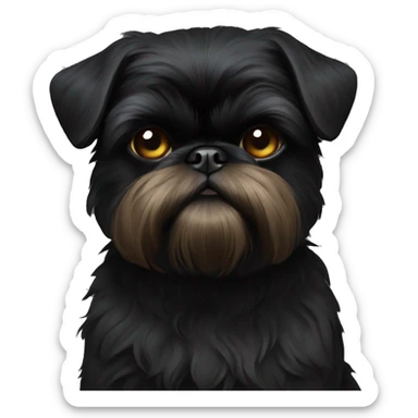 black brussels griffon sticker