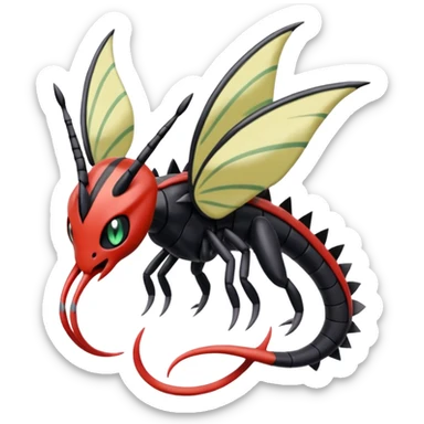 Meloetta-Giratina-Scizor-Pokémon-Fakémon-creature sticker