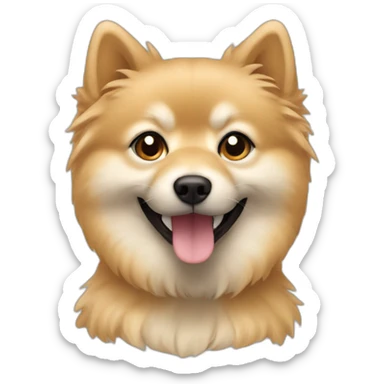 Spitz beige sticker