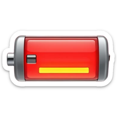 Low Battery sign sticker