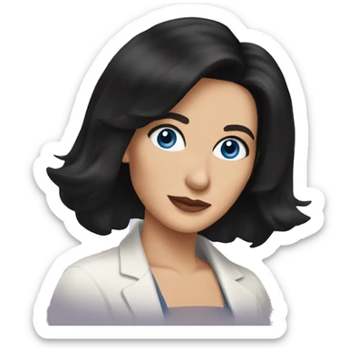 Monica Geller blue eyes sticker