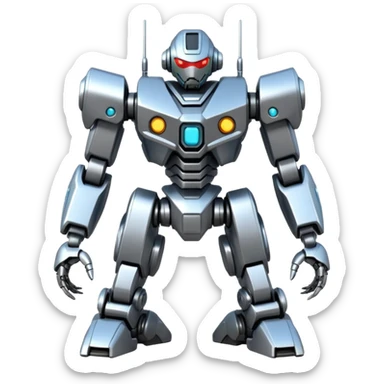 A Japanese mech sticker