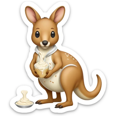Ranch dressing kangaroo sticker