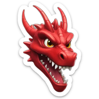 crazy-funny-cyberpunk-red-dragon-head-with-beautiful-smile-wearing sticker