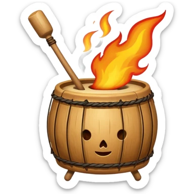 SHAMAN DRUM FIRE sticker