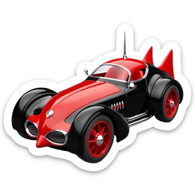 Hot rod Cat Woman’s Catmobile rc car  sticker