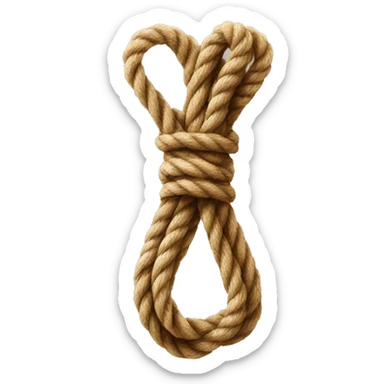 rope hanging from the ceiling sticker