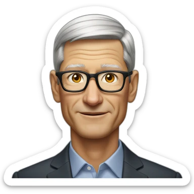 good morning tim cook sticker