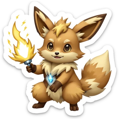 Zeraora-Eevee-fusion sticker