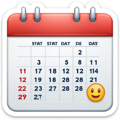 an icon for a feature "outbound campaign start and end date" sticker