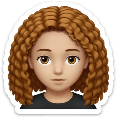 Un garçon cheveux boucle et yeux marron clair et une fille cheveux noir lisse côte à côte se disputant et se traitant de manipulateur  sticker