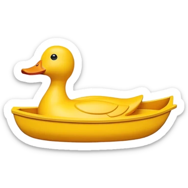  Duck shaped boat sticker
