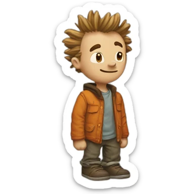Calvin  hobbes sticker