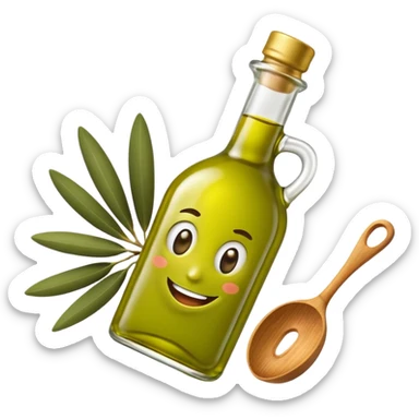 an olive oil label that says "olive your tools in one place" and has a nice animated olive. it should pop in color sticker