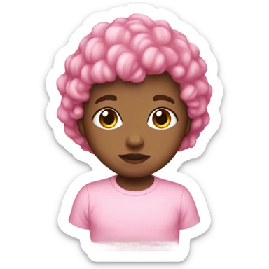 Baby pink baloin sticker