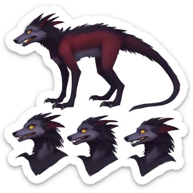 Cool Edgy Modern Vernid-Sergal species by LiLaiRa sticker