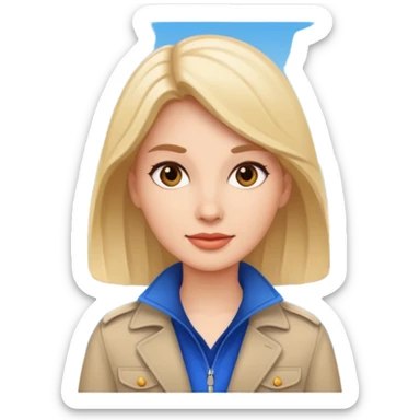 City Tour Guide woman  sticker