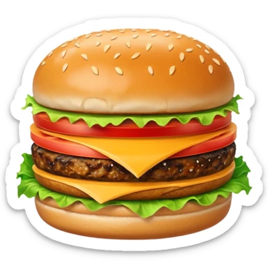 Kapibara burger sticker