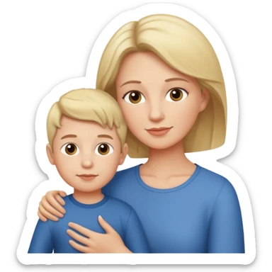 Mum with a Little boy sticker