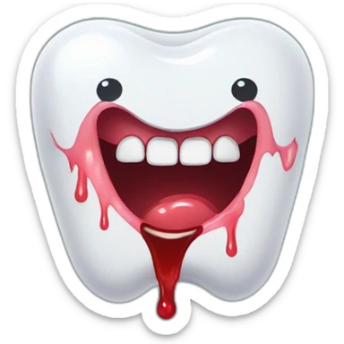Bleeding gums sticker