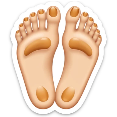 The foot emoji but everything EXCEPT the toes are the eye emoji sticker