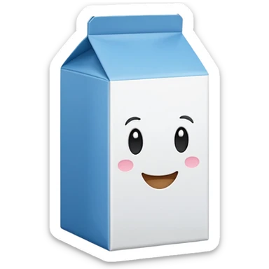 milk box sticker