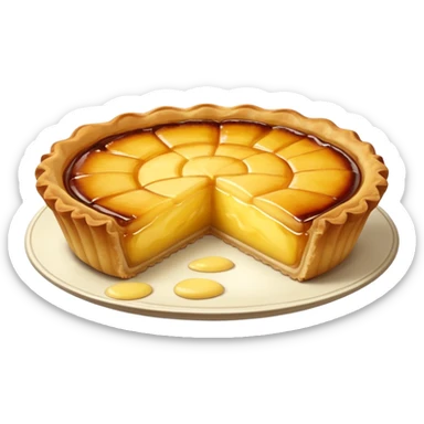 I want a Portuguese custard tart emoji sticker