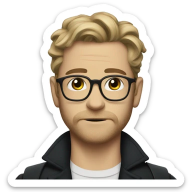 klaus from umbrella academy sticker