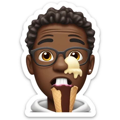 KSI eating ice cream sticker