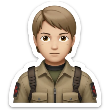 Leon Kennedy from resident evil 4 remake sticker