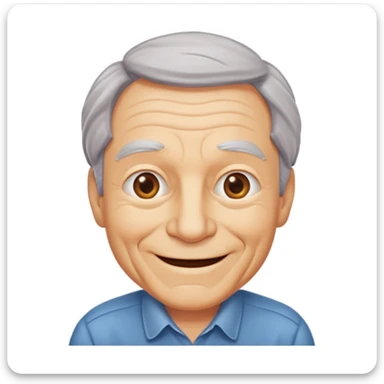 an older man wearing clothes that are too small for him sticker