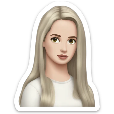 lana del rey who do a dab whith billie eilish sticker