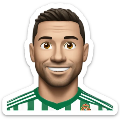 ronaldo qui baffe messi sticker